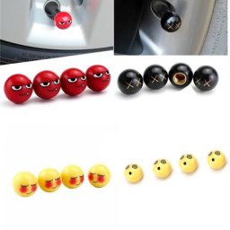 Couvercle de Valve à Bille Ronde Créatif Mignon Anti-Poussière Antivol Bouchons Décoratifs de