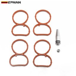 EPMAN-Kit de Réparation pour BMW N47 TKYD87K Bouchon Vierge en Métal avec Joint de Collecteur