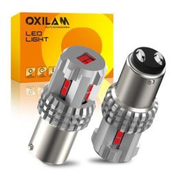 OXILAM-Ampoules LED Canbus 1157 BAY15D P21/5W lumière de barrage de secours feux de jour frein