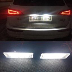 Eclairage LED de plaque d'immatriculation pour Audi A1 A3 A4 A5 horizon A7 Q3 Q5 Q7 TT Seat Ibiza