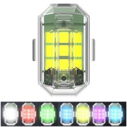 Feux clignotants haute luminosité étanche Type C USB Rechargeable pour cyclisme moto Drones