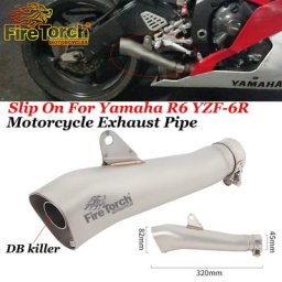 Système d'accès moto Slip-On pour Yamaha R6 YZF-6R YZF 6R Moto Silencieux Escape Modifier Middle