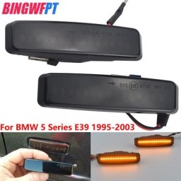 BINGWFPT – feu clignotant latéral LED ambre dynamique clignotant séquentiel pour BMW série 5 E39