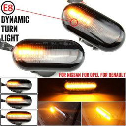 Clignotants ociamiques à LED Marqueur Latéral pour Renault Clio Trafic Oke Goo Twigo Dacia