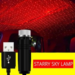 Lampe de lecture au plafond en forme d'étoile projection laser lumière LED décorative pour