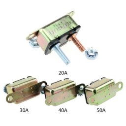 Boulon de goujon de disjoncteur 20a 30a 40a 50a fusible automatique réinitialisation manuelle