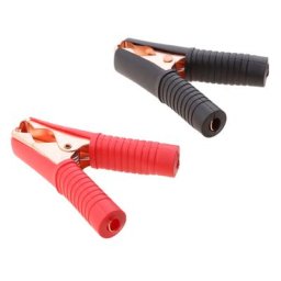 Pinces crocodiles de batterie pour voiture diabétique démarreur d'urgence câble de plomb 2 pièces