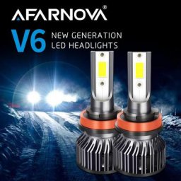 Feux de illeur pour voiture et moto ampoules LED Ventile H7 H11 6000K 12V