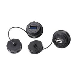 Adaptateur de montage sur panneau prise femelle USB connecteur étanche IPL7 avec