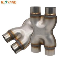 Tuyau en H en acier inoxydable pour voiture entrée universelle adaptateur de tube X silencieux