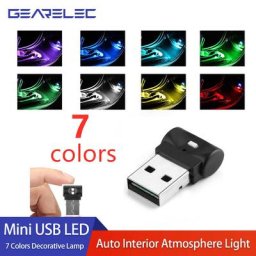 Mini éclairage de voiture LED USB lumière intérieure automatique lampe décorative éclairage de