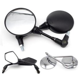 Rétroviseur de Moto 10mm 2 pièces pour Ducati Scrambler Dr650 Husqvarna Enduro Bmw C650 Sport