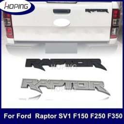 Autocollant de Badge arrière en ABS pour Ford Raptor SV1 F150 F250 F350 autocollant de garde-boue