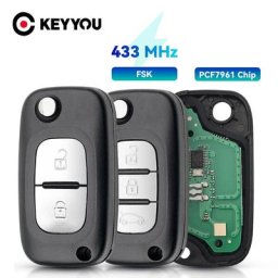 EllYYOU-Clé télécommande à puce ID46 PCF7961 pour Renault Master 3 Clio III Clio 3 oke goo Modus