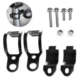 Pince d'oreille de fourche noire pour moto support de montage de clignotants supports de
