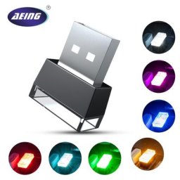 Mini lumière ambiante LED USB pour voiture lampe décorative intérieure style néon veilleuse pour