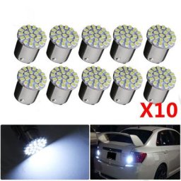 Lumière blanche à LED SMD 1206 de 4W 12V 10 pièces clignotant de voiture ampoule de secours
