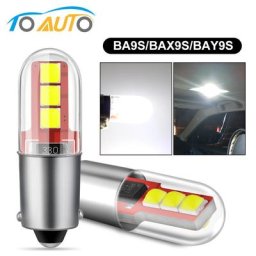 Ampoule Canbus BA9S T4W H6W BAX9S BAY9S H21W 2 pièces éclairage d'intérieur de voiture 6SMD 3535