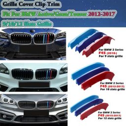 Réinitialisation de couverture de calandre pour BMW Série 2 garniture de grille de course 9 10