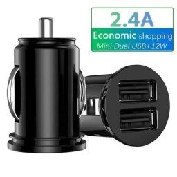 Chargeur double Port USB 2 4 a 1 pièce prise allume-cigare avec tension de charge écran LCD