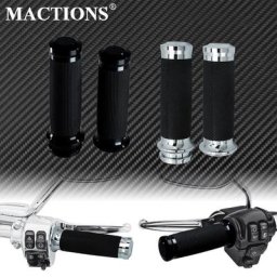 Poignées d'accélérateur électronique pour moto noir chrome Harley Touring Street Fetal de FLHR