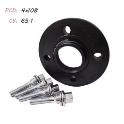 Kit d'entretoise de roue trempée pour voiture séparateurs 15mm 20mm 4x108 CB:65.1 KIT 206