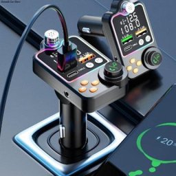 Voiture compatible Bluetooth 5.0 Transmetteur FM Une Clé Basse Mp3 Lecteur Grand Micro USB Musique