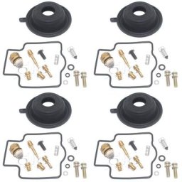 4 set pour ZX1100 C1-C4 ZZR1100 D1-D5 1991-1997 ZX 1100 ZZR Moto carburateur kit de réparation tasse