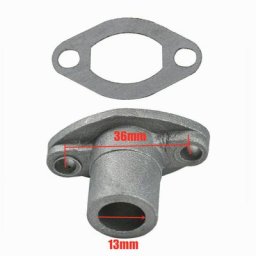 Collecteur d'admission de carburant et joint Big Bore hachoir de vélo Hurized 49-80cc 13mm