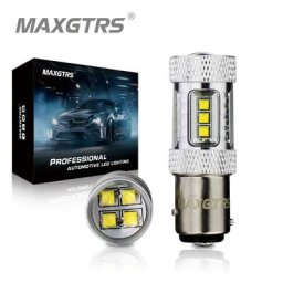 2 ampoules LED S25 1157 30W 50W 80W BAY15D XBD Chip XBD P21/5W feu de stop de recul clignotant