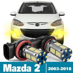 Phares antibrouillard LED pour Mazda 2 DY DE DH DL DJ Accessoires 2003-2018 2006 2007
