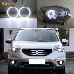 Kit yeux d'ange LED COB ultra lumineux anneaux Halo lumière du jour Renault Koleos I Samsung