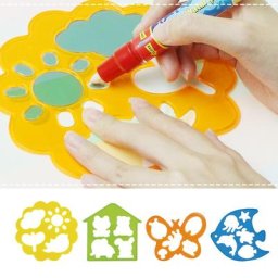Modèle de dessin d'eau magique pour enfants DrelyTemplate jouet animal lettre graphique