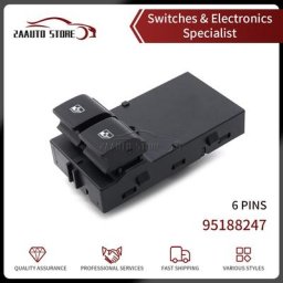 Bouton de commutation de vitre de voiture électrique 95188247 pour 2011-2013 Chevrolet Aveo Prisma