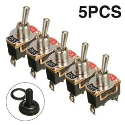 5 pièces/ensemble 2 broches bateau de voiture 15A 250V interrupteur à bascule marche/arrêt avec