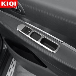 KIQI – support de poignée de porte de voiture en ABS chromé interrupteur de levage de fenêtre