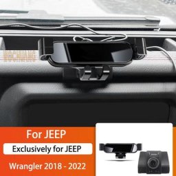 Support de téléphone portable de voiture pour salariés EP Wrangler 2018-2022 résistant à 360