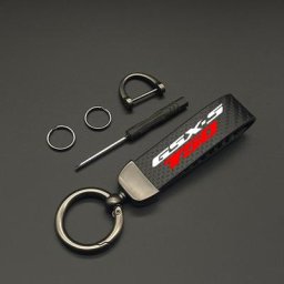 Porte-clés moto en cuir carbone de haute qualité pour Suzuki GSXS750 GSXS 750 GSX-S750 GSX S750