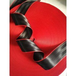 Noir-rouge 3M-36M sangle de ceinture de sécurité de voiture universelle Modification personnalisée