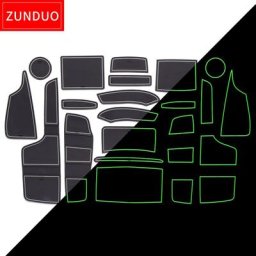 Zundo – tapis de porte antidérapant sous-verre en caoutchouc pour Ford RANGER 2012 – 2021