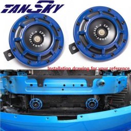 Klaxon automatique électrique de gril-bâti de 2PCs compact pour Honda Suzuki klaxon de moto pour