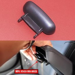 Couvercle de verrouillage de loquet d'accoudoir de console centrale noir accessoires de voiture