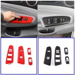 Cadre de bouton de levage de fenêtre de Modification intérieure couverture décorative pour Toyota