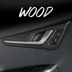 Panneau de porte intérieur de Style Grain de bois mat autocollant de protection de poignée