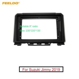 FEELDO-Adaptateur de cadre Fascia grand écran pour Suzuki Jimny kit de cadre de panneau de montage