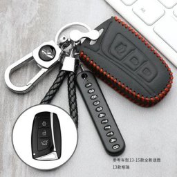 Couverture d'entrée en cuir véritable sans clé pour Hyundai SantaFe/Equus/Azera/Genesis L110