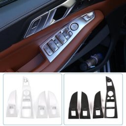 Cadre de bouton de lève-vitre chromé ABS accessoires de garniture pour BMW X5 G05 X7 G07