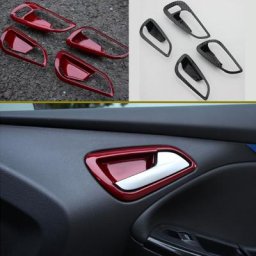 Couvercle de poignée de porte intérieure de voiture en ABS bol de porte autocollant de garniture