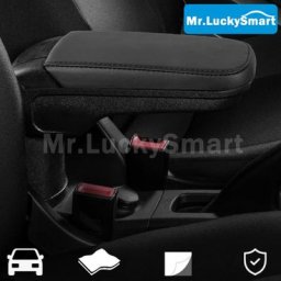 Boîte d'accoudoir de commande centrale de voiture boîte de rangement en cuir pour Mercedes Smart