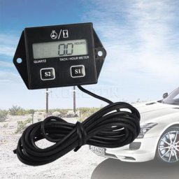 Inétachomètre numérique étanche LCD compteur horaire tachymètre jauge régime inductif pour 2 4